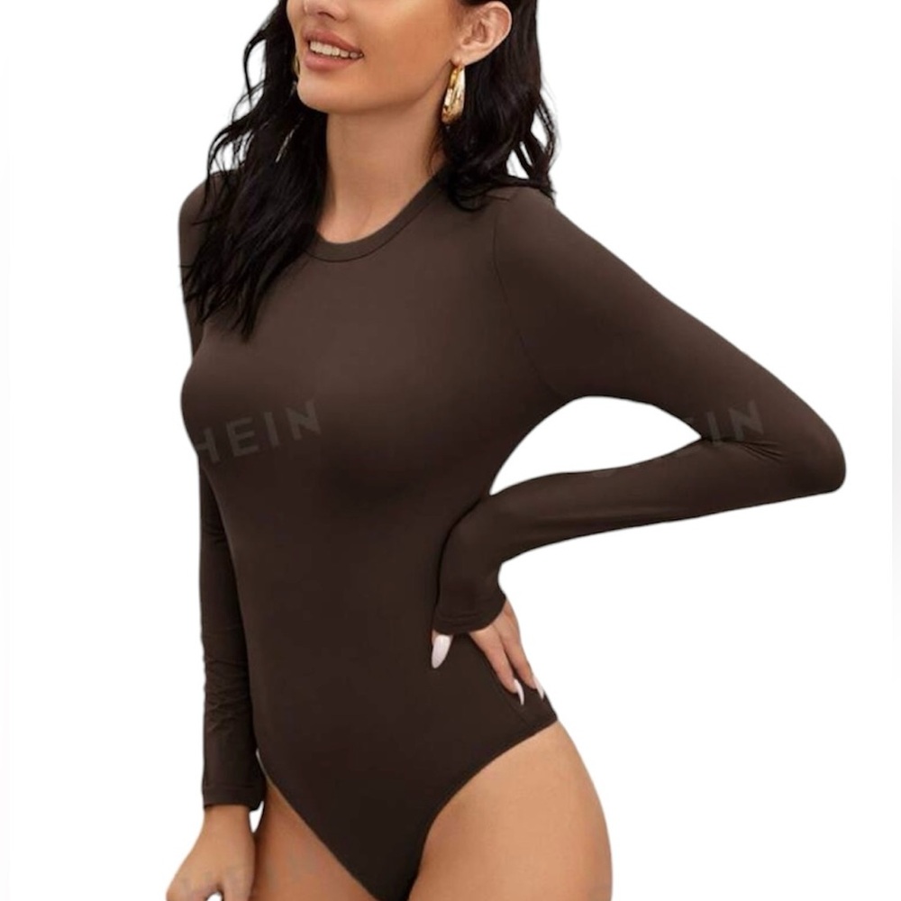 🤎 NWOT! Dark Brown Stretchy Bodysuit
